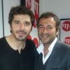 Patrick Fiori et Bernard Montiel, le 17 mai 2014 dans les studios d'MFM Radio.
