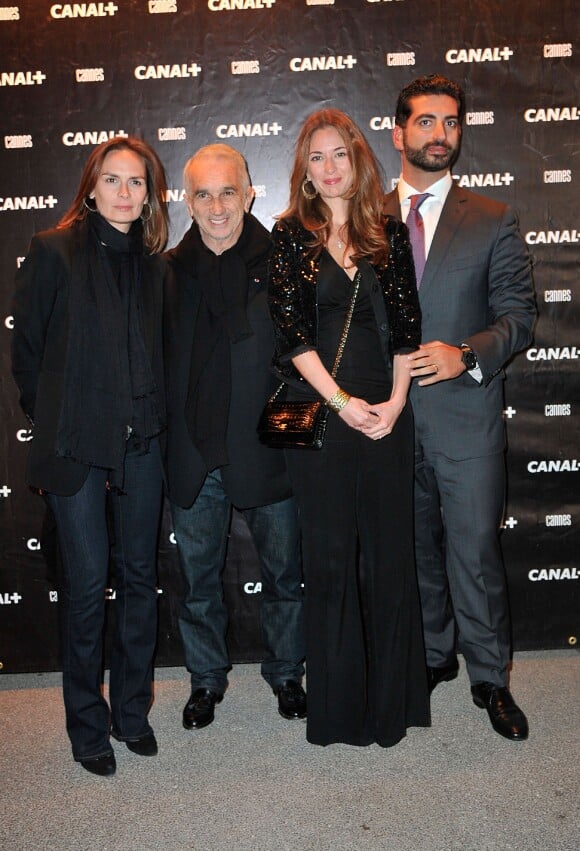 Alain Terzian, sa femme Brune de Margerie - Soirée Canal+ au Park à Mougins à l'occasion du 67ème festival du film de Cannes, le 16 mai 2014. 