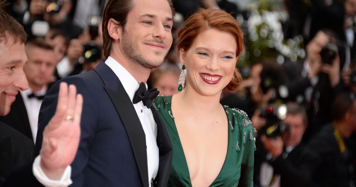 Cannes 2014 : Léa Seydoux et un décolleté insolent devant le chic Gaspard Ulliel