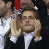 Nicolas Sarkozy lors du match Psg-Montpellier au Parc des Princes à Paris, le 17 mai 2014 