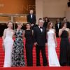 Tommy Lee Jones, Hilary Swank, Sonja Richter, Miranda Otto à la montée des marches de The Homesman, à l'occasion du 67e Festival de Cannes, le 18 mai 2014.