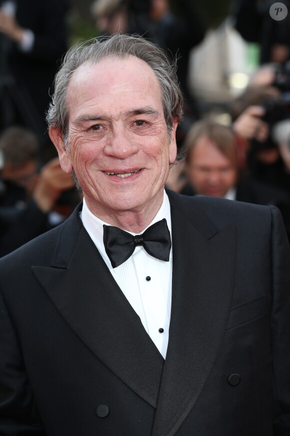 Tommy Lee Jones à la montée des marches de The Homesman, à l'occasion du 67e Festival de Cannes, le 18 mai 2014.