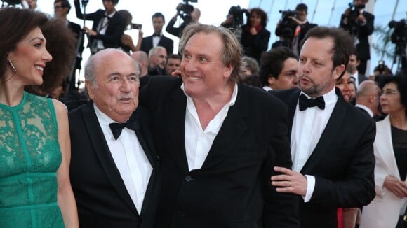 Cannes 2014 : Gérard Depardieu heureux footeux, Mélanie Laurent aux anges