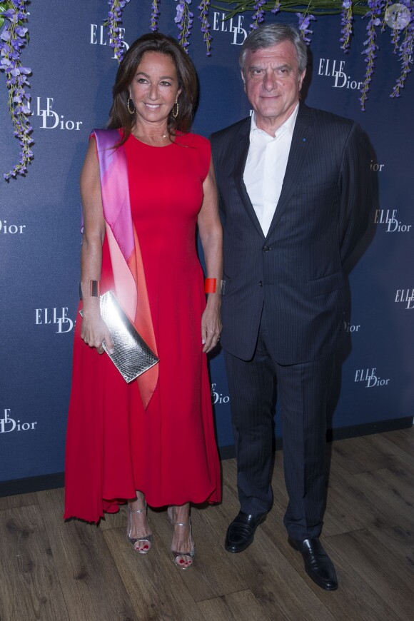 Sidney Toledano et sa femme Katia - Soirée "Dior et Elle magazine" à l'occasion du 67e Festival du film de Cannes le 18 mai 2014