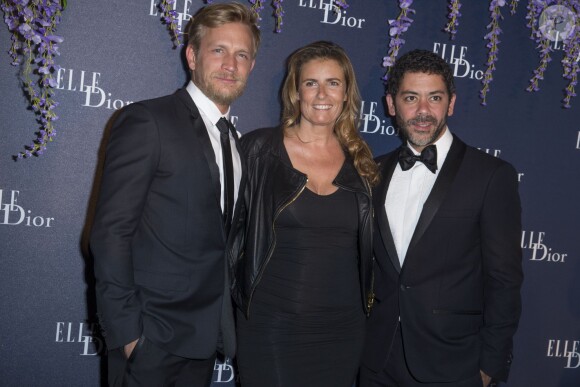 Jérémie Renier, Lisa Azuelos et Manu Payet - Soirée "Dior et Elle magazine" à l'occasion du 67e Festival du film de Cannes le 18 mai 2014
