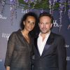 Vincent Perez et sa femme Karine Silla - Soirée "Dior et Elle magazine" à l'occasion du 67e Festival du film de Cannes le 18 mai 2014