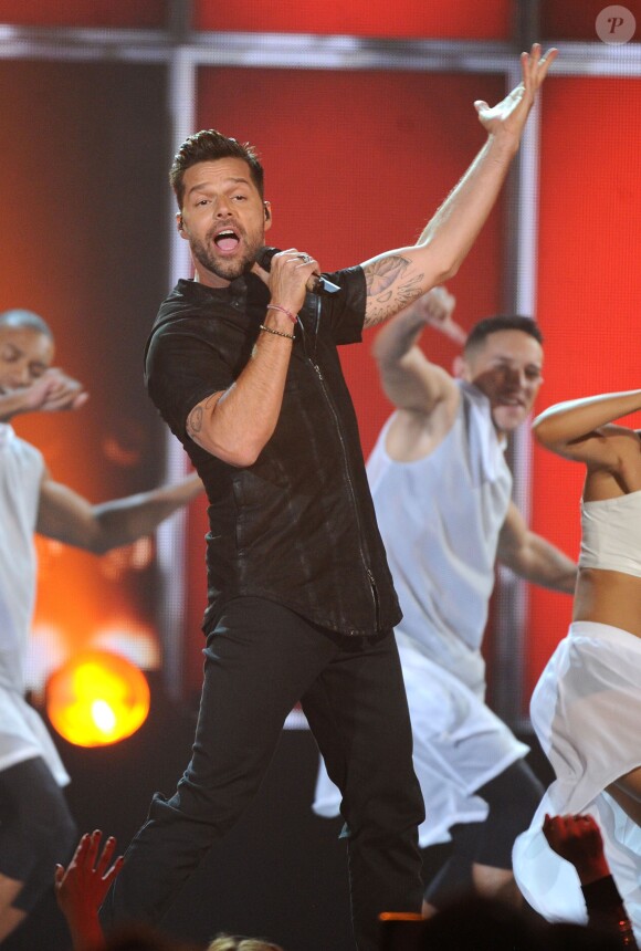 Ricky Martin sur la scène des Billboard Music Awards à Las Vegas, le 18 mai 2014.
