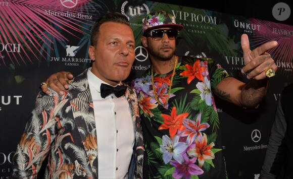 Jean-Roch et Booba au VIP Room à Cannes, le 19 mai 2014.