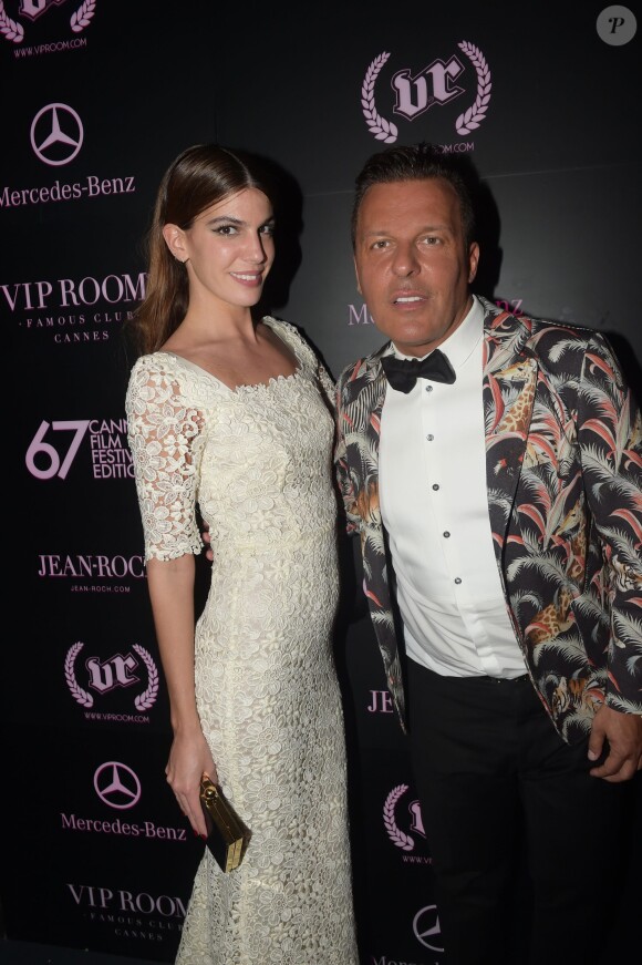 Bianca Brandolini d'Adda et Jean-Roch au VIP Room. Cannes, le 19 mai 2014.