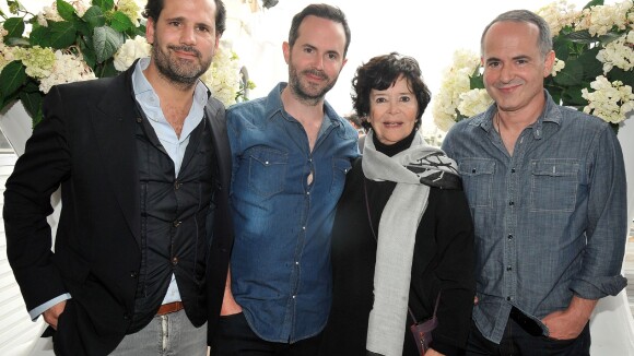 Cannes 2014-rencontres : Marie-José Nat, émue avec ses fils, et Jimmy Jean-Louis