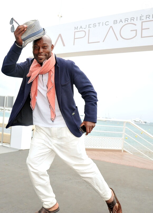 Jimmy Jean-Louis - Déjeuner sur la plage du Majestic organisé par AlloCiné, Purepeople et le groupe Barrière à l'occasion du 67e Festival du film de Cannes le 15 mai 2014