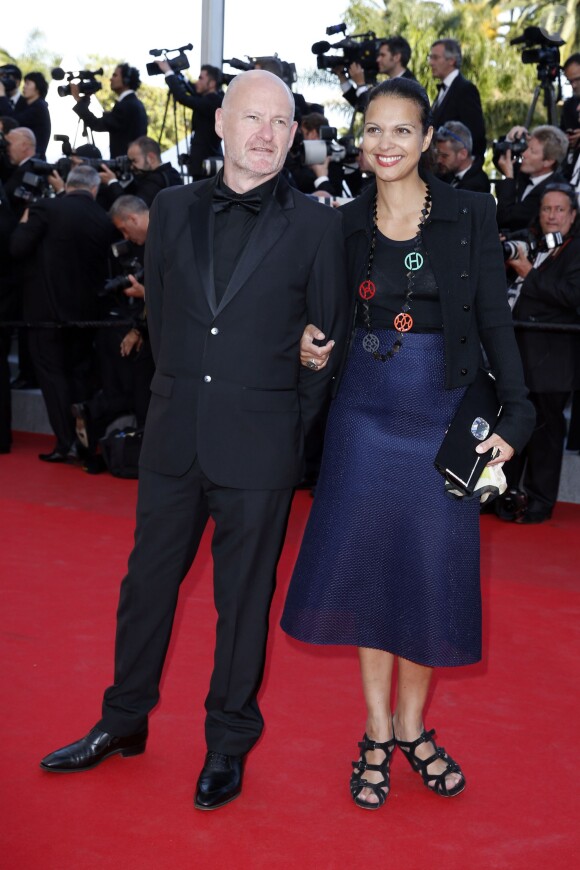 Jean-Paul Salomé et Isabelle Giordano - Montée des marches du film "Deux jours, une nuit" lors du 67e Festival du film de Cannes le 20 mai 2014.