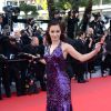 Aida Touihri à la montée des marches du film "Deux jours, une nuit" lors du 67 ème Festival du film de Cannes le 20 mai 2014.
