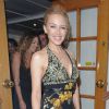 Kylie Minogue à la sortie du dîner Vanity Fair et Chanel au restaurant Tetou à Antibes, le 20 mai 2014.