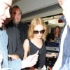 Kylie Minogue à l'aéroport de Nice pour assister au 67e Festival de Cannes le 20 mai 2014.