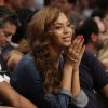Jay-Z et Beyoncé à un match de basket des Brooklyn Nets à New York, le 13 mai 2014.