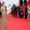 Clotilde Courau, princesse de Savoie  - Montée des marches du film "The Search" lors du 67e Festival du film de Cannes le 21 mai 2014