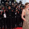 Clotilde Courau, princesse de Savoie  - Montée des marches du film "The Search" lors du 67e Festival du film de Cannes le 21 mai 2014