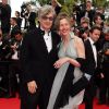Wim Wenders et sa femme Donata  - Montée des marches du film "The Search" lors du 67e Festival du film de Cannes le 21 mai 2014