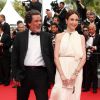 Christophe Barratier et Elsa Zylberstein  - Montée des marches du film "The Search" lors du 67e Festival du film de Cannes le 21 mai 2014