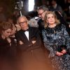 Adèle Haenel, André Téchiné et Catherine Deneuve - Montée des marches du film "L'homme qu'on aimait trop" lors du 67e Festival du film de Cannes le 21 mai 2014.