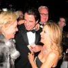 Sharon Stone, John Travolta et Kelly Preston à la soirée Roberto Cavalli sur son yacht sur le port de Cannes lors du 67e Festival de Cannes le 21 mai 2014.