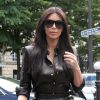 La future mariée Kim Kardashian arrive au restaurant L'Avenue à Paris pour un déjeuner en famille. Le 22 mai 2014 