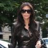 Kim Kardashian arrive au restaurant L'Avenue à Paris pour un déjeuner en famille. Le 22 mai 2014