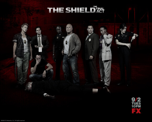 Affiche de la 7e saison de The Shield avec Michael Jace.