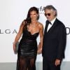 Andrea Bocelli et son épouse Veronica Berti au gala Cinema Against Aids de l'amfAR, en marge du Festival de Cannes, le 22 mai 2014 à Antibes.