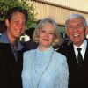 Randy Spelling avec son père Aaron et sa mère Candy à Los Angeles, le 25 juin 1997.