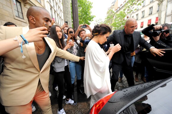 Kim Kardashian et Kanye West se rendent au Château de Versailles. Paris, le 23 mai 2014.