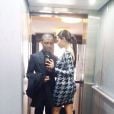 Ibn Jasper (coiffeur personnel de Kanye West) et sa compagne Sarah Gomes ont assisté à la soirée de coup d'envoi du mariage de Kanye et Kim Kardashian, aux châteaux de Wideville et Versailles. Le 23 mai 2014.