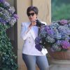 Kris Jenner prend des photos souvenir à l'hôtel Belmond Villa San Michele. Florence, le 25 mai 2014.