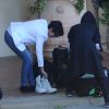 Kris Jenner et Jaden Smith s'apprêtent à quitter l'hôtel Belmond Villa San Michele. Florence, le 25 mai 2014.