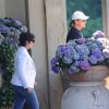 Kris et Bruce Jenner s'apprêtent à quitter l'hôtel Belmond Villa San Michele. Florence, le 25 mai 2014.
