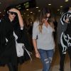Kendall Jenner, Khloé Kardashian et Kylie Jenner à l'aéroport de Florence, le 25 mai 2014.
