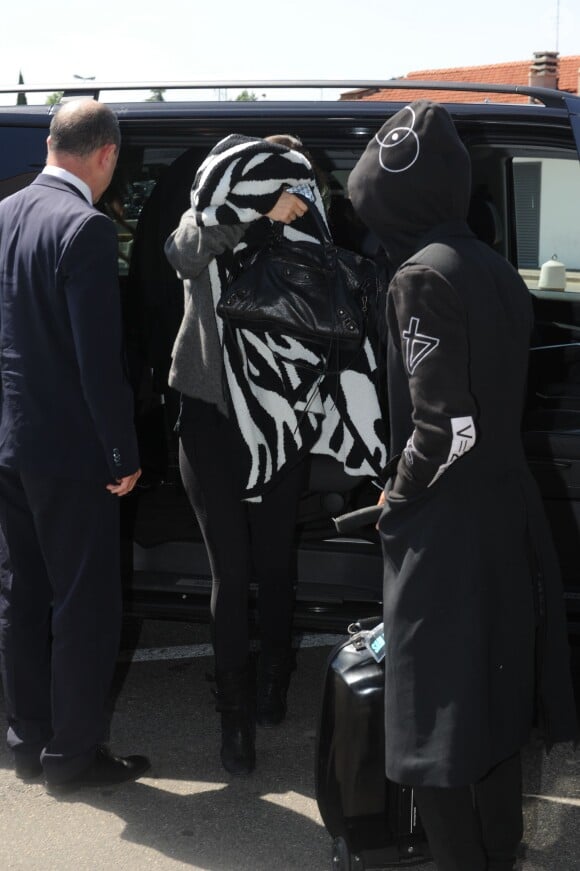 Kylie Jenner et Jaden Smith à l'aéroport de Florence, le 25 mai 2014.
