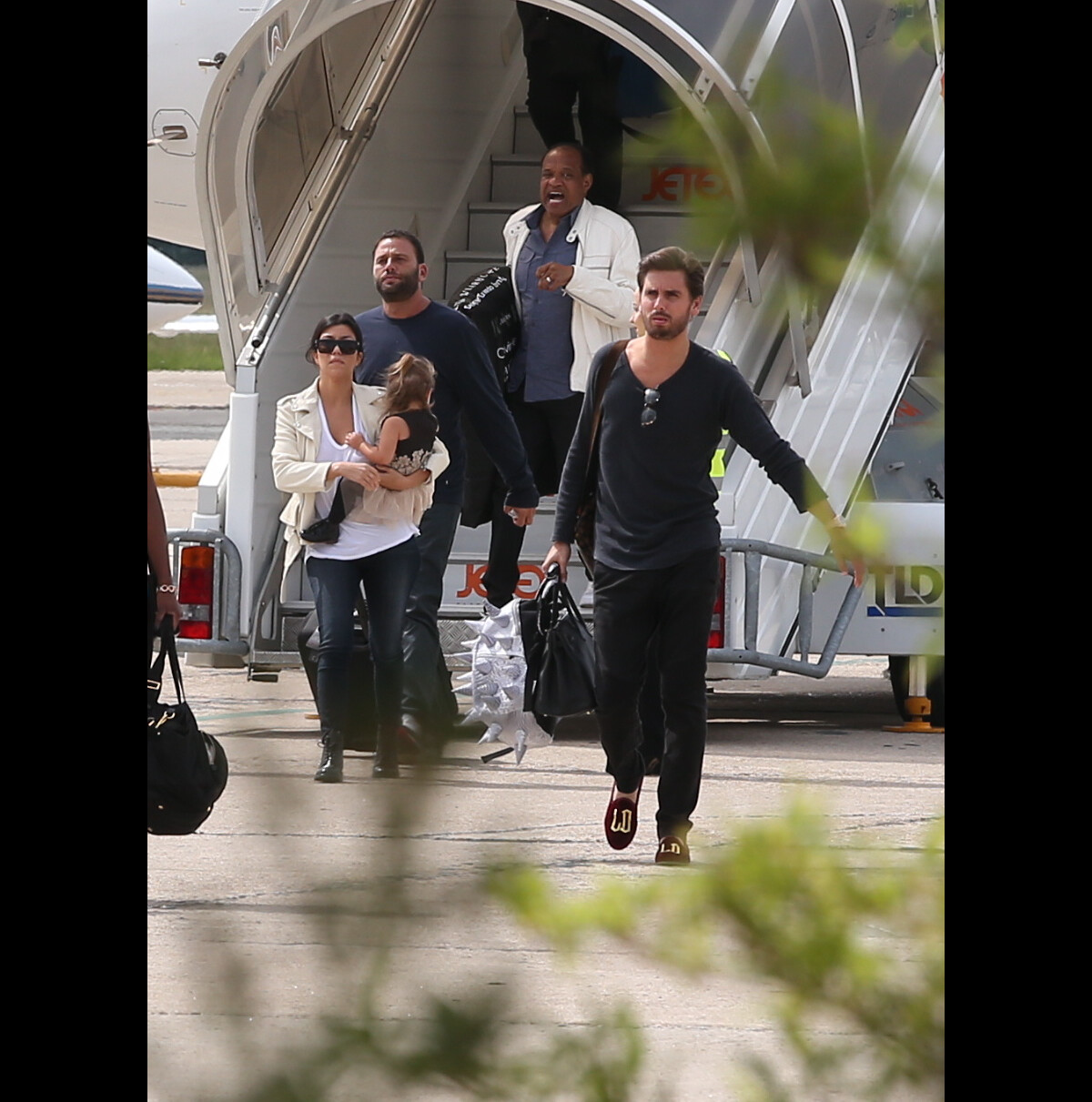 Vidéo Scott Disick, Kourtney Kardashian, leur fille Pénélope et d