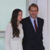 Andrea Casiraghi et sa femme Tatiana Santo Domingo le 25 mai 2014 au Grand Prix de Monaco