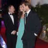 Andrea Casiraghi et son épouse Tatiana Santo Domingo arrivant au gala de l'ACM ponctuant le Grand Prix de F1 de Monaco le 25 mai 2014 au Sporting de Monte-Carlo