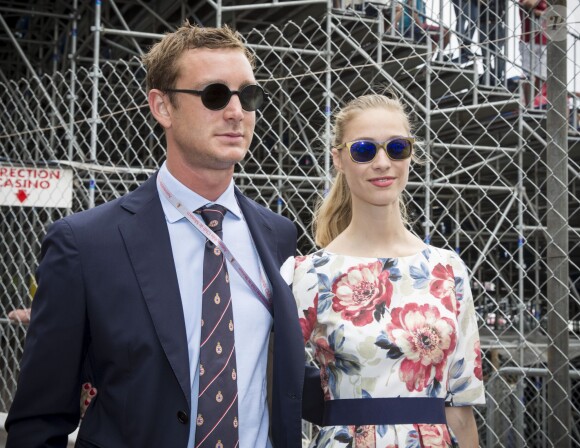 Pierre Casiraghi et sa compagne Beatrice Borromeo, en habitués, ont profité le 25 mai 2014 du Grand Prix de Monaco