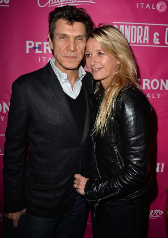 Marc et Sarah Lavoine - Contre-soirée de la Saint-Valentin par l'agence Sandra & CO au club Le Chapelier à Paris , le 14 février 2014