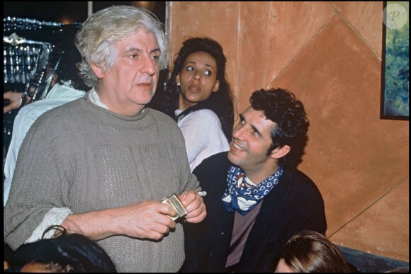 Etienne Roda Gil et Julien Clerc aux Bains Douches en 1992 à Paris.