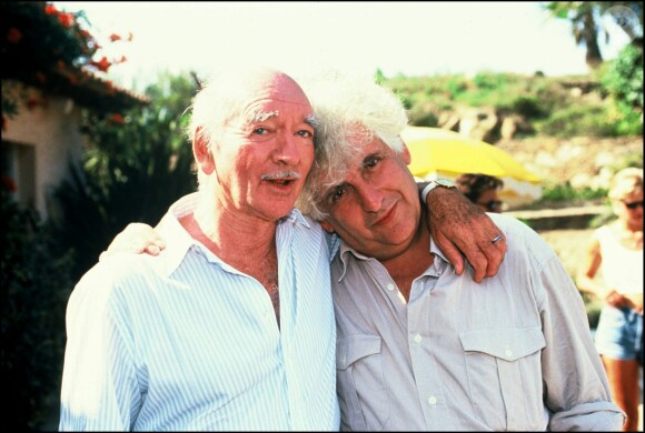 Eddie Barclay et Etienne Roda Gil en 1989 à Saint-Tropez
