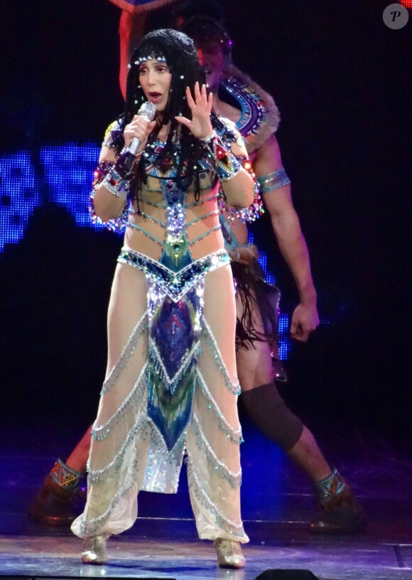 Cher en concert au MGM Grand Arena à Las Vegas, le 25 mai 2014.