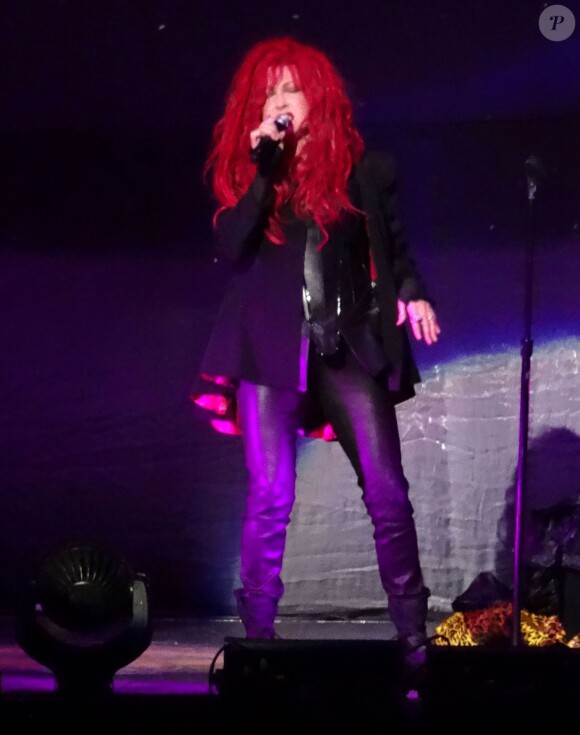 Cyndi Lauper en première parti du concert de Cher au MGM Grand Arena à Las Vegas, le 25 mai 2014.
