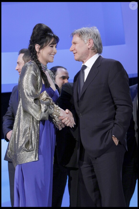 Isabelle Adjani à la cérémonie des César, le 27 février 2010.
