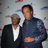 MC Solaar et Yannick Noah lors de la soirée Sport & Philanthropie au Club des Loges à Paris, le 28 mai 2014
