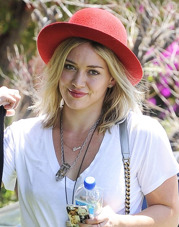 Hilary Duff rend visite à une amie à Los Feliz Los Angeles, le 30 mai 2014